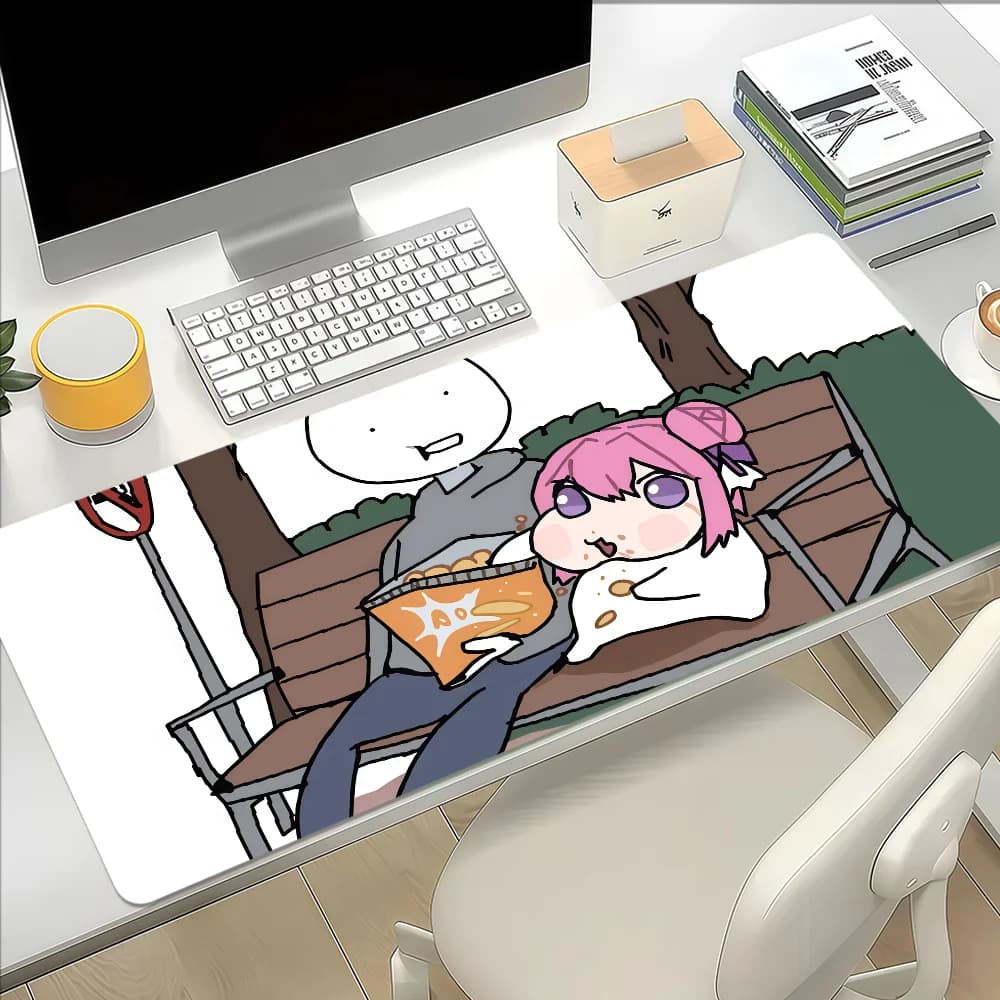 Game Cute N-Nikke-S D-Doro-S Mouse Pad Non-slip Thickened Large Writing Lockedge Office Student Gaming Cushion MousePad