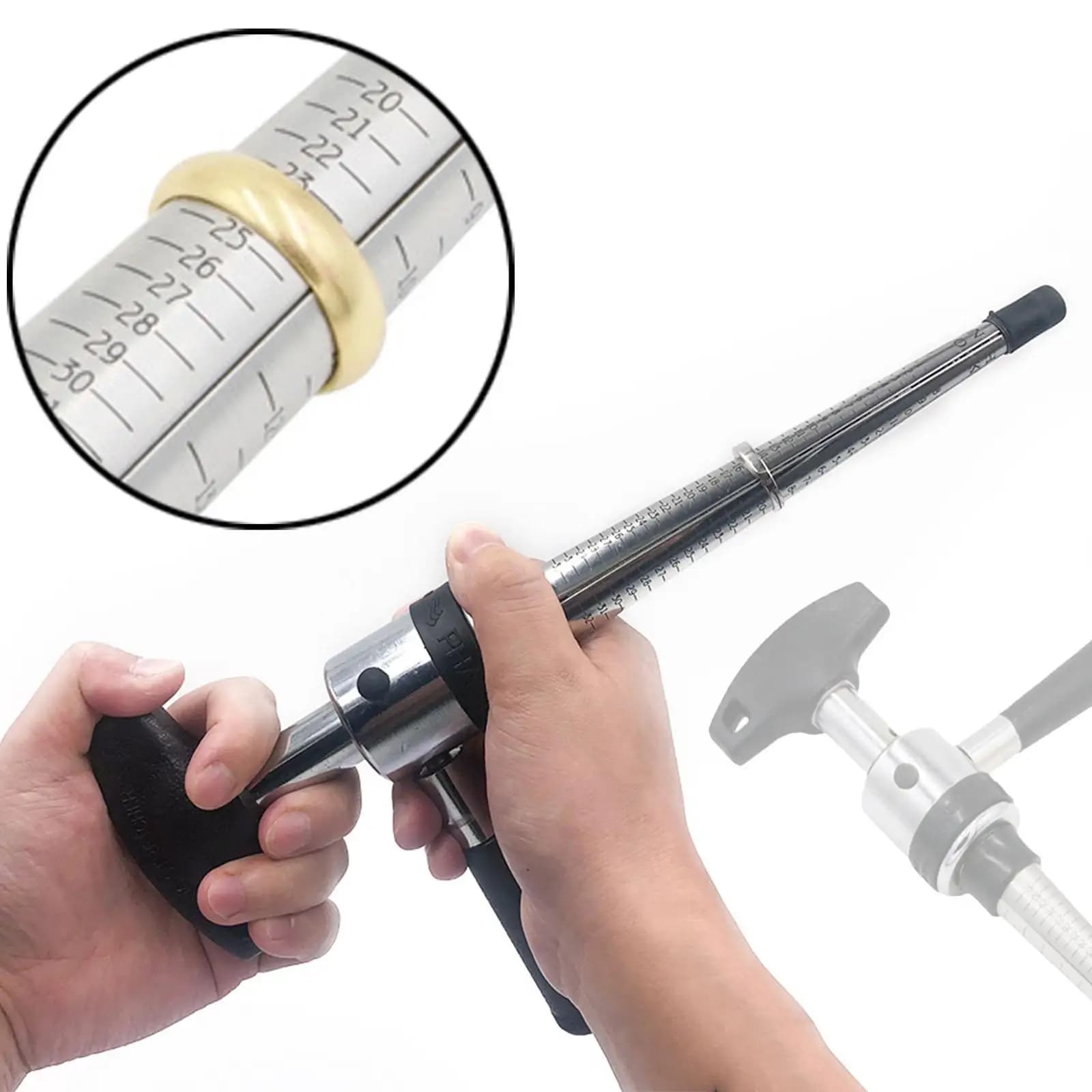 Strumento professionale per barella per anelli Espansore manuale portatile per ridimensionamento di gioielli Strumento di riparazione per gioielli con mandrino ad anello regolabile
