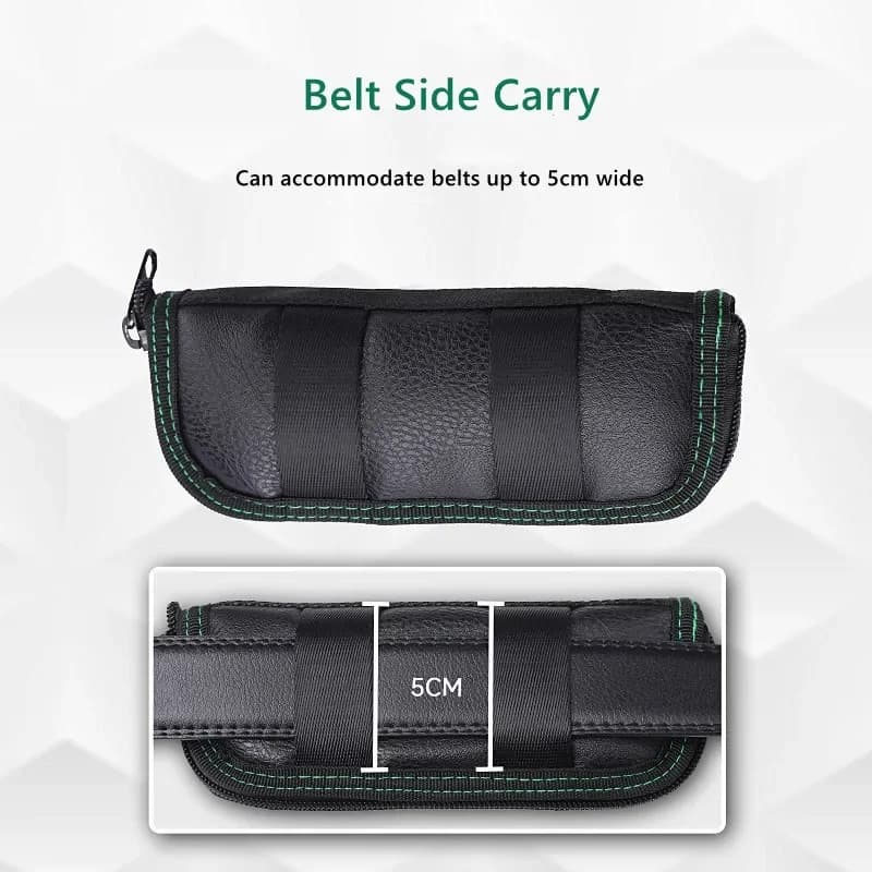 Fodero per coltello in vera pelle, custodia morbida foderata per coltelli pieghevoli e a lama fissa, custodia portatile con clip da cintura per riporre il coltello tascabile