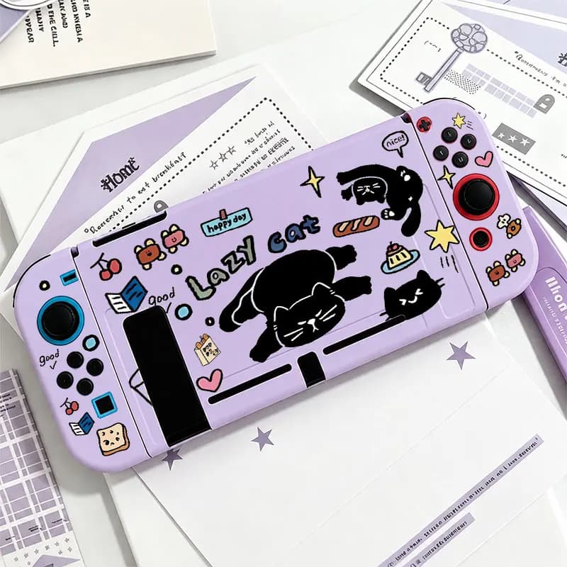 Split Protective Cover TPU Split Protective Case for Nintendo Switch NS Game Console Anti-Scratch Shell Protector