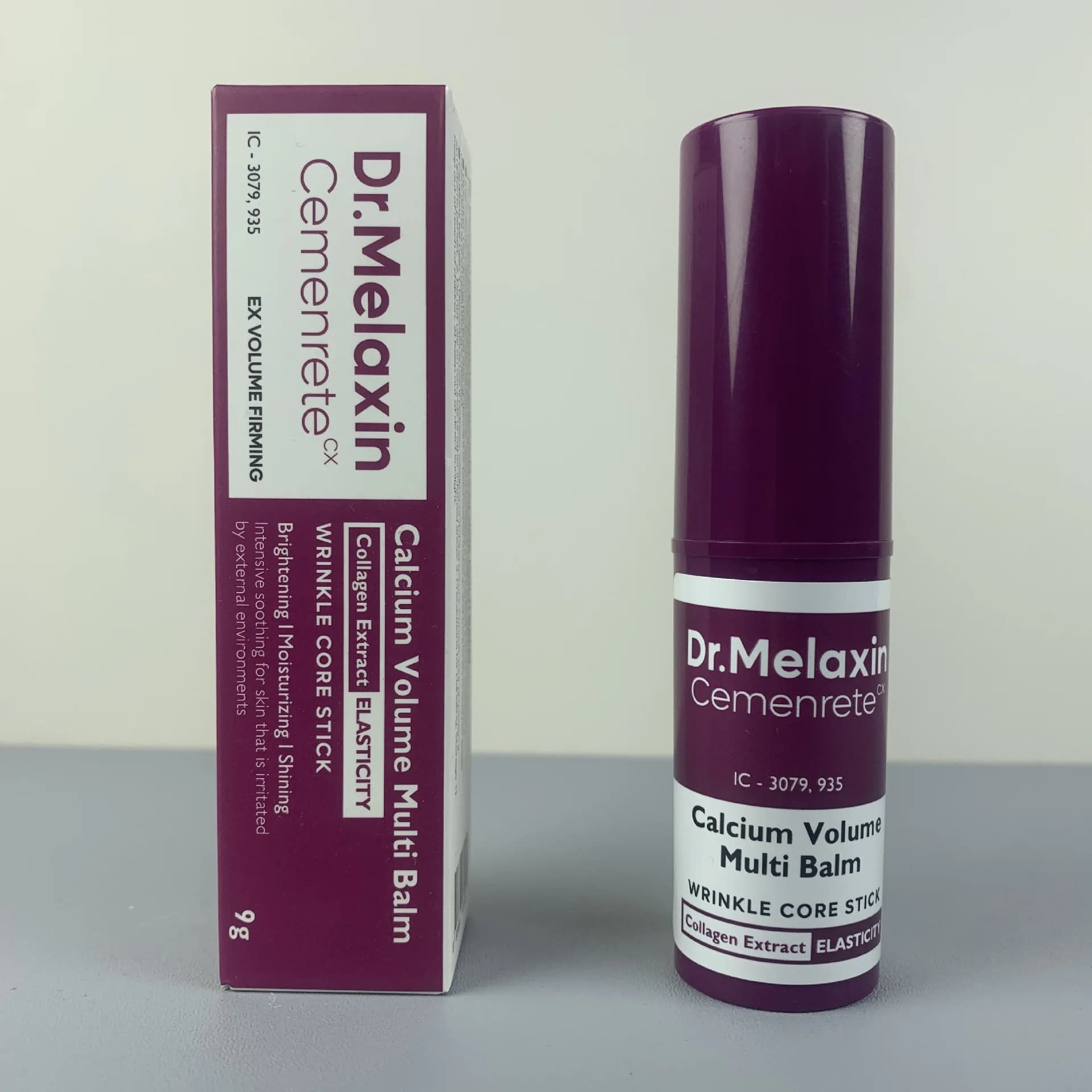 Dr.Melaxin Calcium Volume Multi Balm Collagen Anti-Aging Stick, Base Idratante Pre-Makeup, Ritocco Portatile per Viso e Occhi
