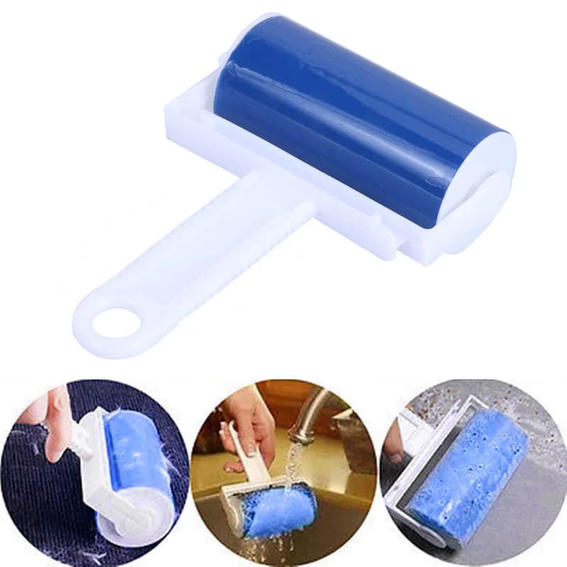 Rullo lavabile per pulire la polvere, rullo adesivo per pelucchi, per tergicristallo domestico, accessori per la pulizia riutilizzabili