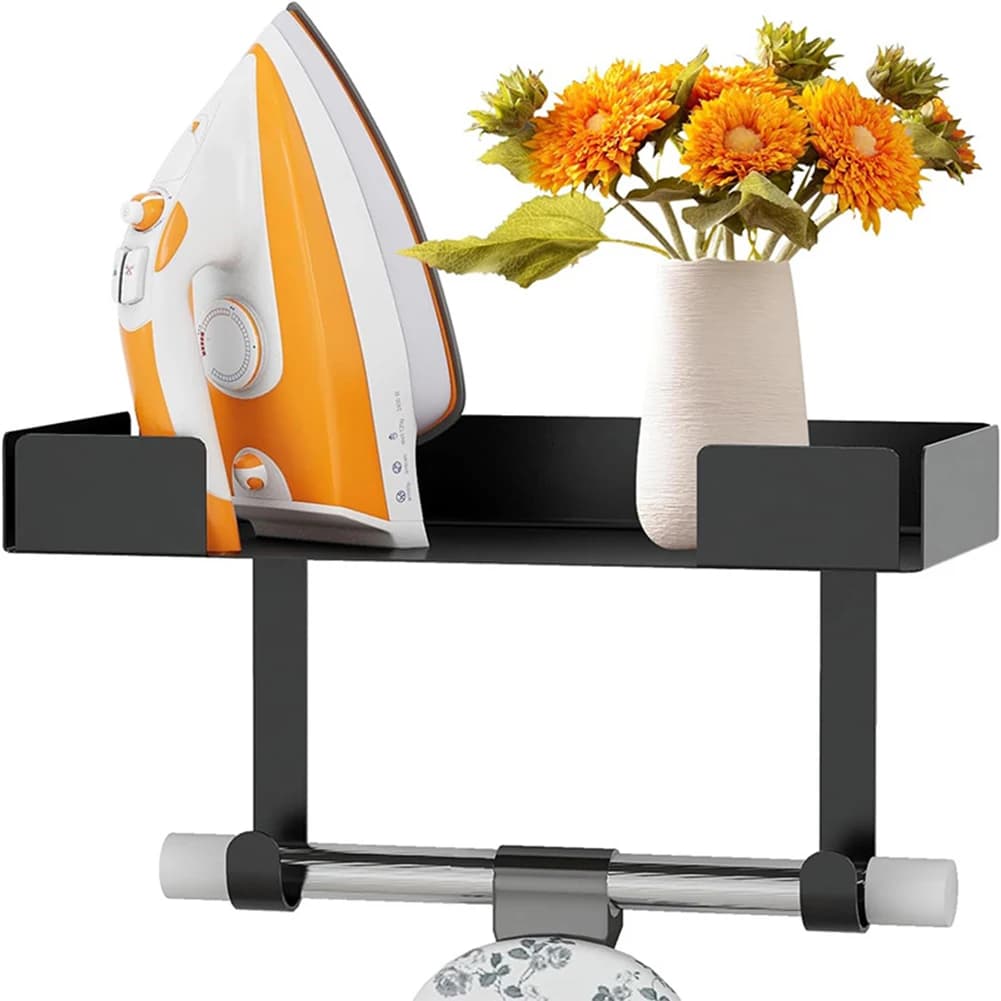 Ironing Board Holder Wall Mount, Ironing Board Hanger Ironing Board Storage Punch-Free Wall Mounted Shower Holder Accessories