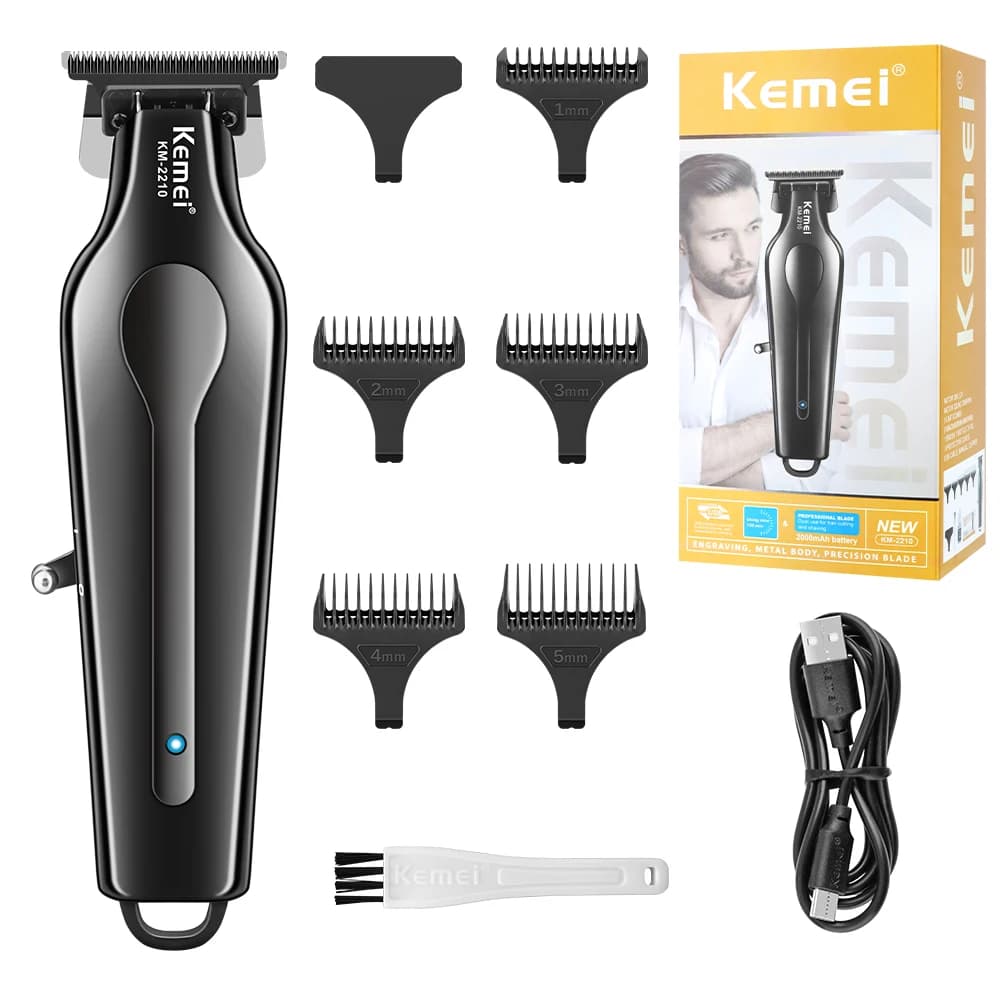 Kemei KM-2210 Trimmer Professional Haircuts Rechargeable Haircut Machine Adjustable Haircut Trimmer For Men
