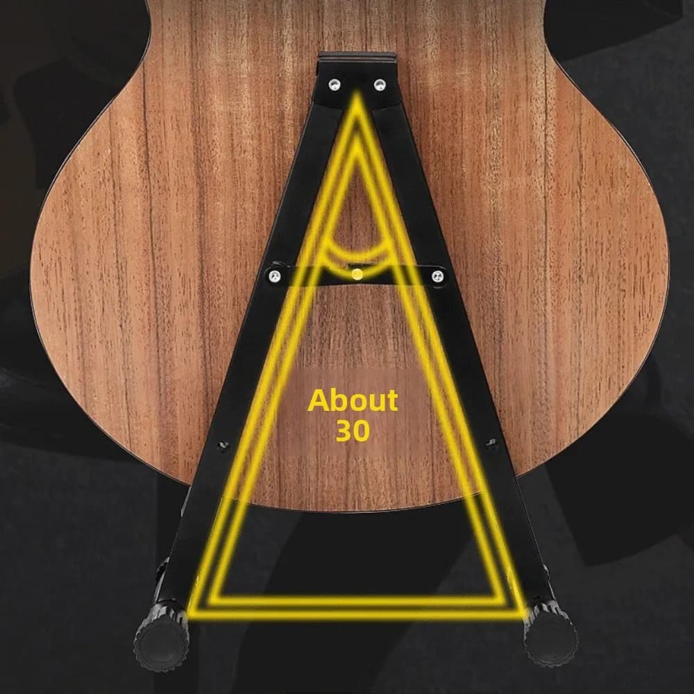 Supporto Verticale per Chitarra Facile da Montare, Treppiede in Metallo Portatile, Rack Pieghevole a Forma di A, Supporto Universale da Pavimento