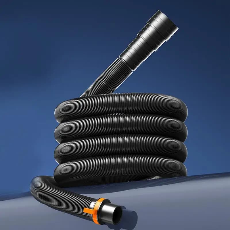 1 pcs 3 meters folding exhaust pipe for trailer hose for waste water in double wall reinforced EVA material with adjustable adaptor tool