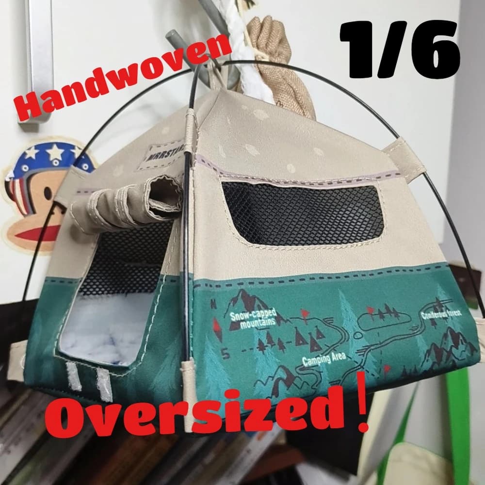 Miniature Doll House Camping Tent - Outdoor Doll House Equipment 1/6 scale per collection dioramas