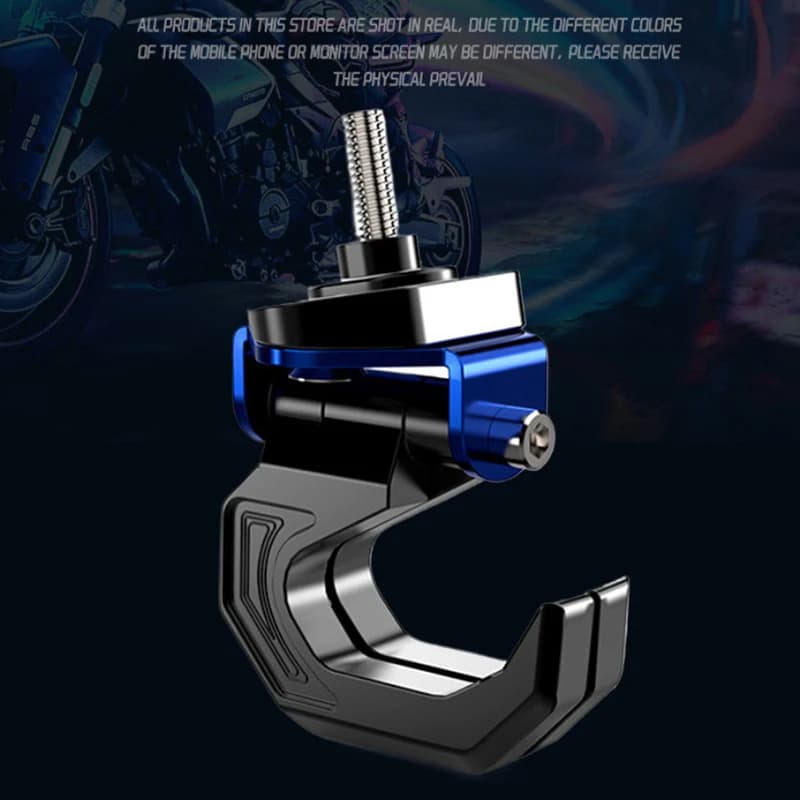 Accessorio per borse con gancio per gancio universale per casco da scooter per moto con doppio gancio per casco da moto in lega di alluminio