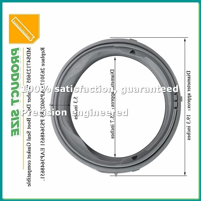Guarnizione in gomma per sportello lavatrice MDS47123605, ricambio per WM3470HVA WM3470HWA WM3570HVA WM3770HWA-A09G