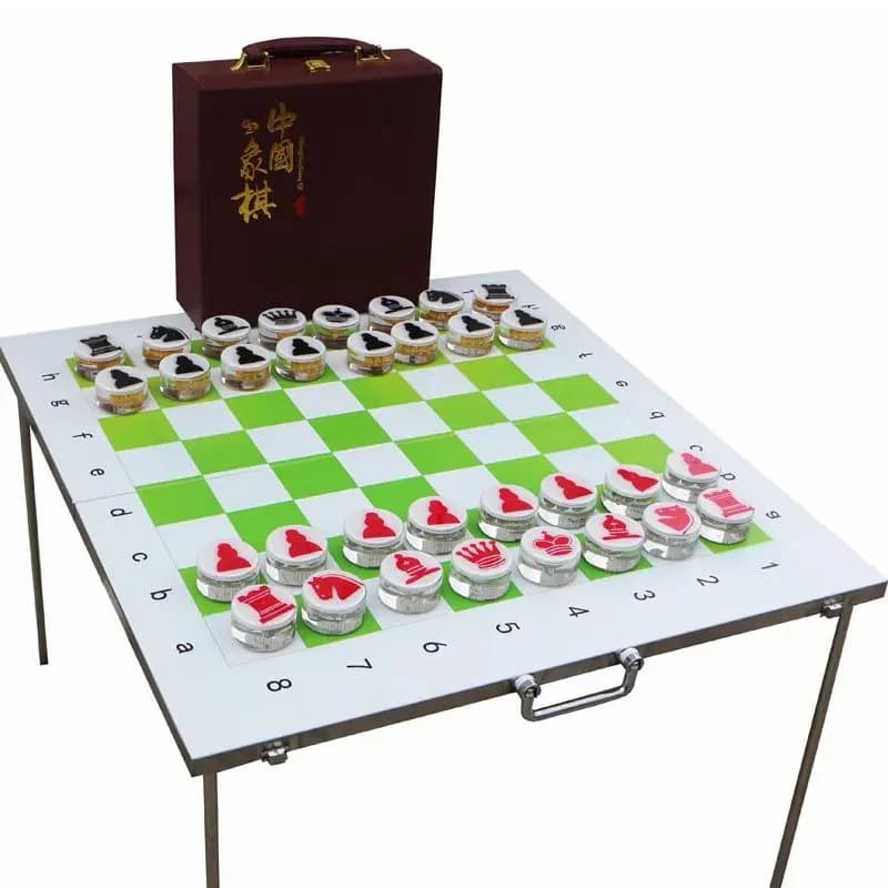 Scacchi in Cristallo per Bambini e Studenti, Set di Scacchi Multifunzionale Portatile con Scacchiera, Gioco di Puzzle