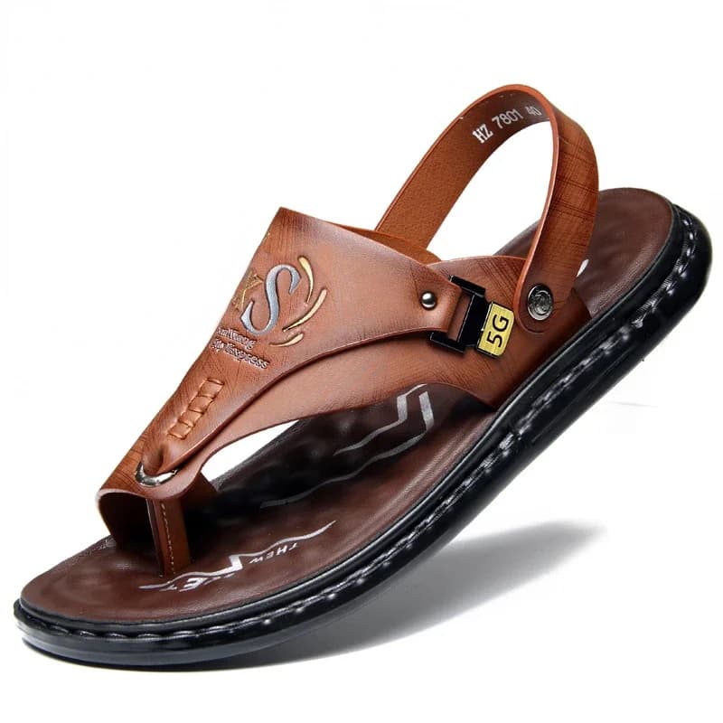 New Men's Sandals Summer Soft Soled Non Slip Beach Shoes Men's Outdoor Comfortable Men's Slippers Luxury High Quality Sandals
