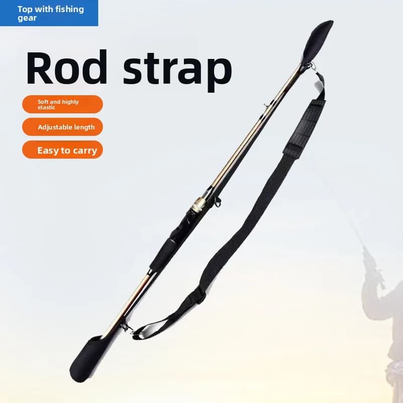 Nuova cintura per canna da trave Luya rod routine supporto per sub-cinghia Velcro ispessito canna da pesca copertura protettiva cinturino ad anello
