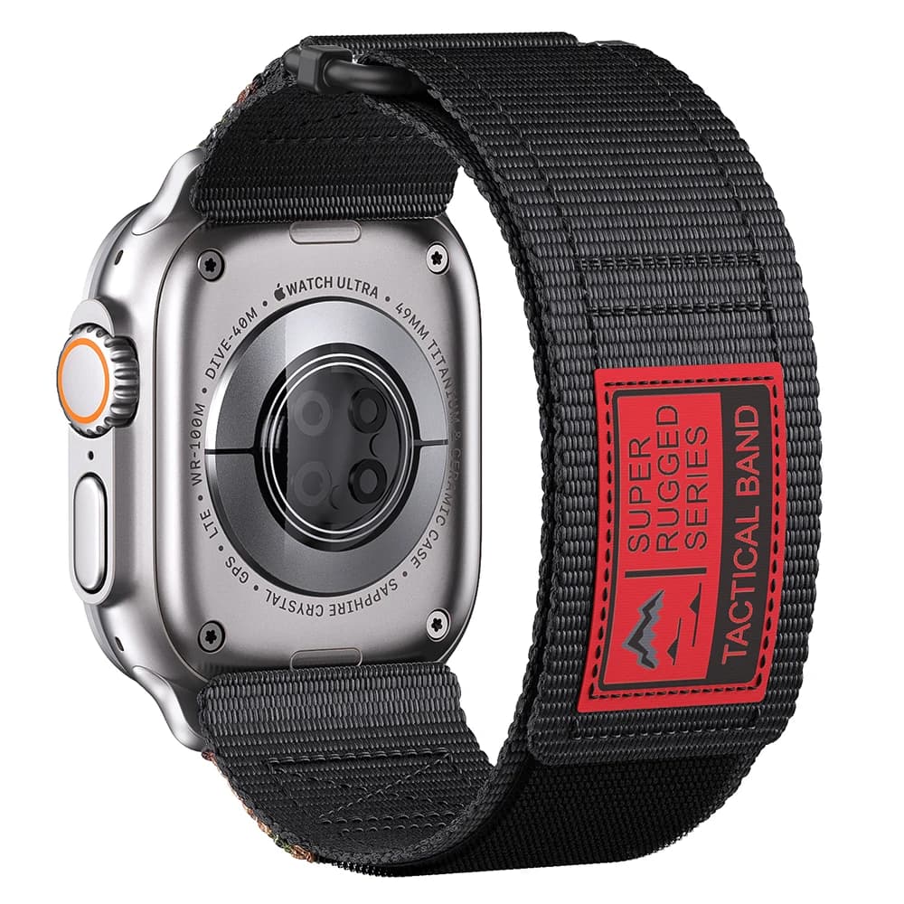 Cinturino per orologio in nylon velcro per Apple Watch Ultra 2 49mm 45mm 44mm 42mm, per braccialetto Apple Watch 9/8/7/6/5/4/3/SE Ultra 2