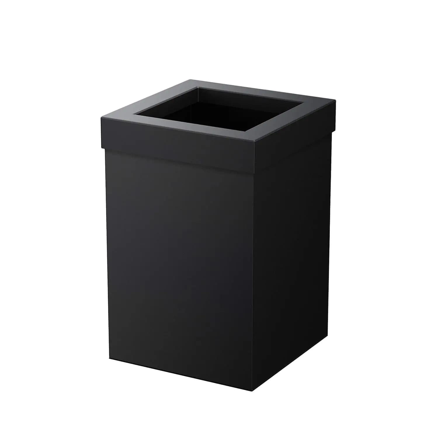 Cestino per Rifiuti Quadrato Sottile da 3 Galloni con Coperchio, Nero Opaco, Piccolo Cestino per Bagno Sotto il Lavandino, Camera da Letto, Ufficio