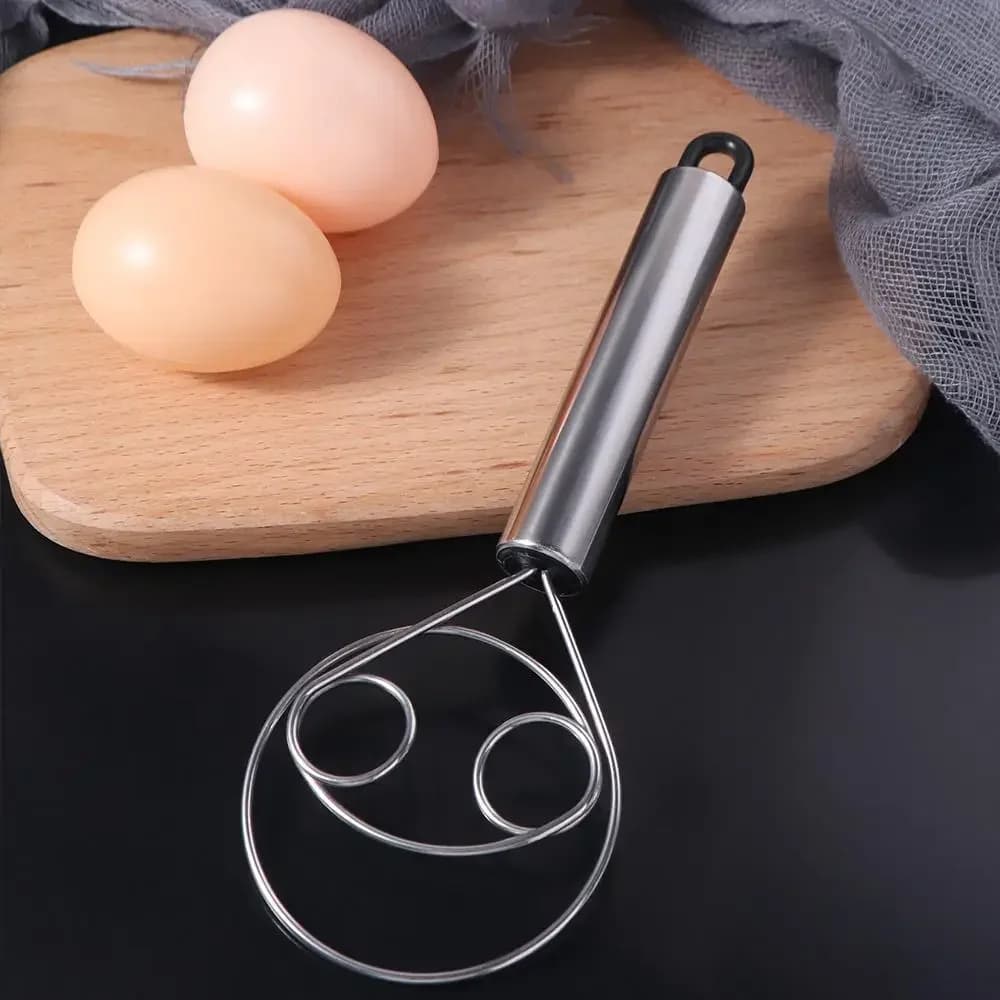 Miscelatore in acciaio inossidabile, frullino per torta di farina, miscelatore portatile da cucina, antiaderente, frusta rapida, frullino per le uova