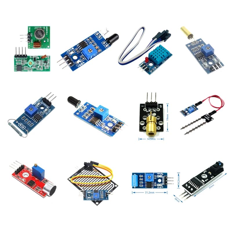Raspberry plus 2 3 package sensor module HC-SR04 501 DHT11 DS3231 KY-008 Sensor sound rain soil for kit arduino