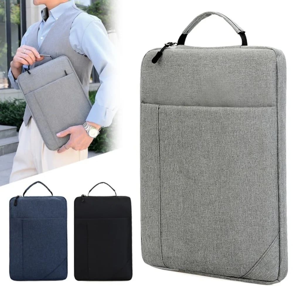 11 13 15 inch Oxford Cloth Laptop Bag Vertical Waterproof Laptop Handbag Multiple Pockets Wear-resistant Ultrabook Sleeve Case
