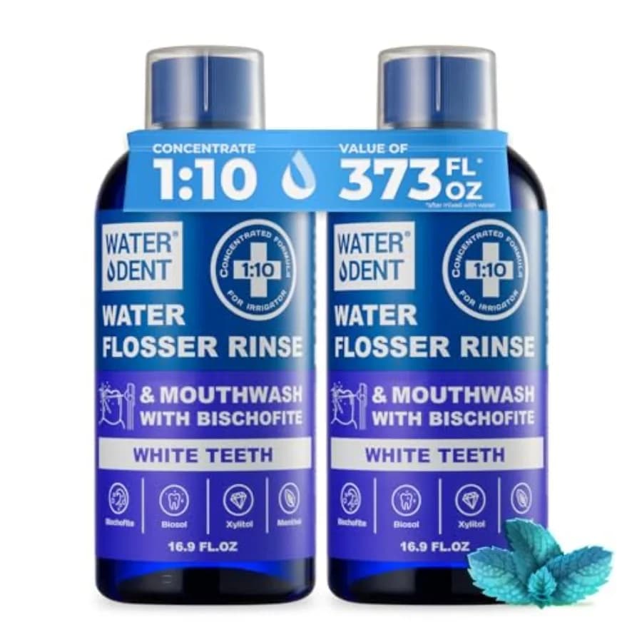 Concentrato per idropulsore, risciacquo e collutorio sbiancante per denti, da aggiungere agli idropulsori, gusto frutta, confezione da 33.8 fl.oz. Perossido Fr