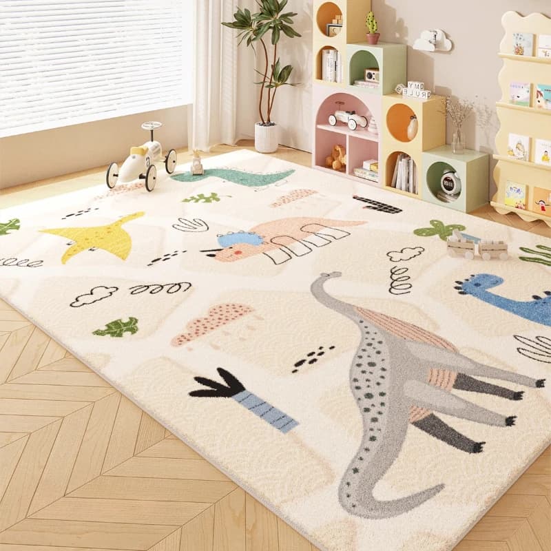 Tappeti stile cartone animato per camera da letto Tappetino per bambini in peluche spesso Ampia area Decorazione del soggiorno Tappeto per la casa Tappeto morbido e soffice