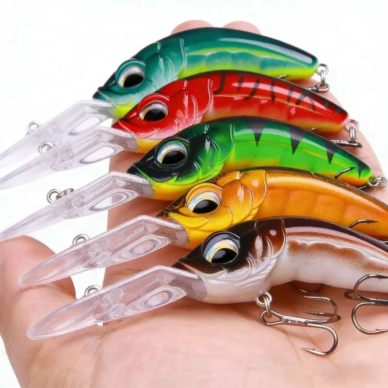 Set di Esche Artificiali Galleggianti Minnow Lua da 10,3 cm e 12 g, Esca Bionica per Topmouth Culter, Nuovo Modello Speciale per Lanci Lunghi in Acqua Dolce e Salata