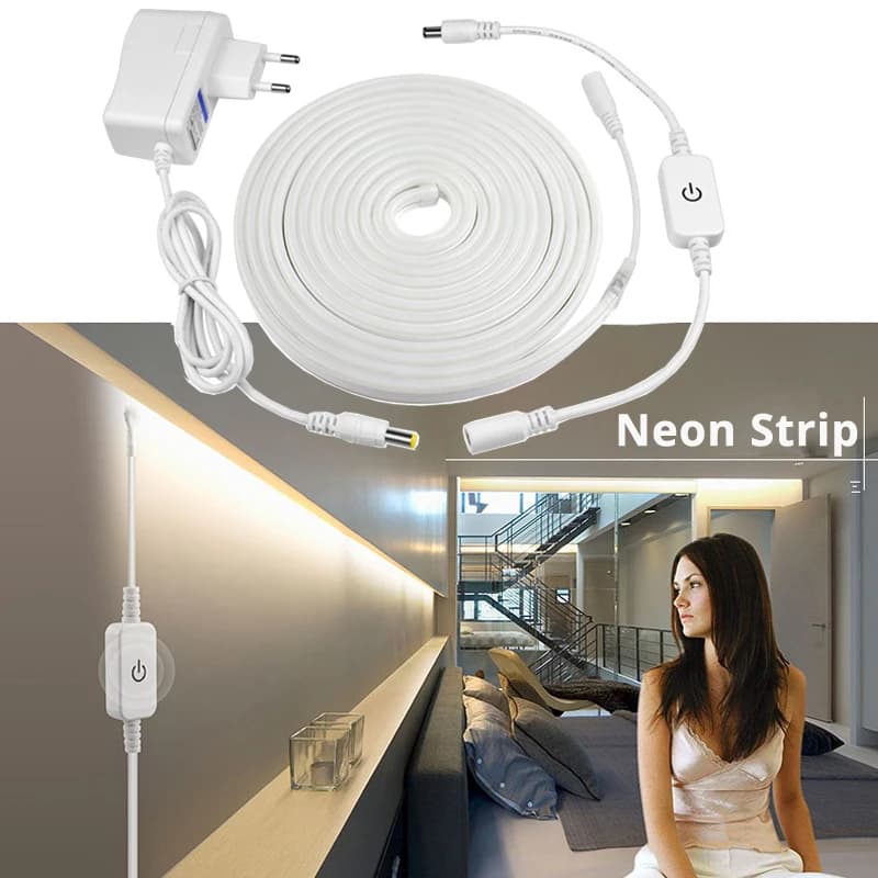 Striscia LED al neon DC12V 6mm Nastro Corda Tubo Flex Cutter DIY Wall Art Sign Room Light Impermeabile IP65