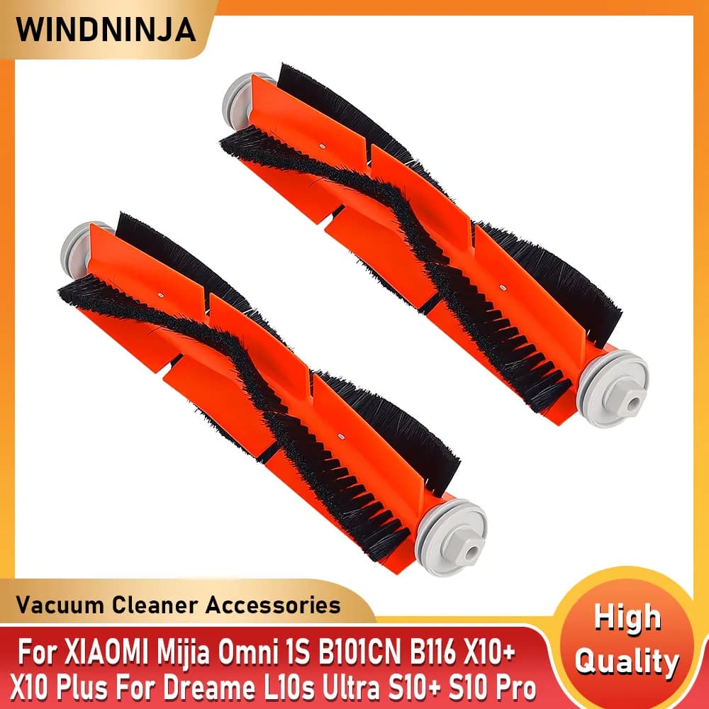 Main Brush Accessories For XIAOMI Mijia Omni 1S B101CN B116 X10+ X10 Plus For Dreame L10s Ultra S10+ S10 Pro Spare Parts