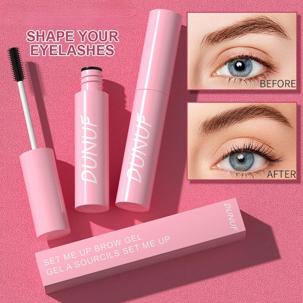 Waterproof clear eyelash gel for all day long, transparent strong sealing formula for curly eyelashes, without scales, beauty for everyday use