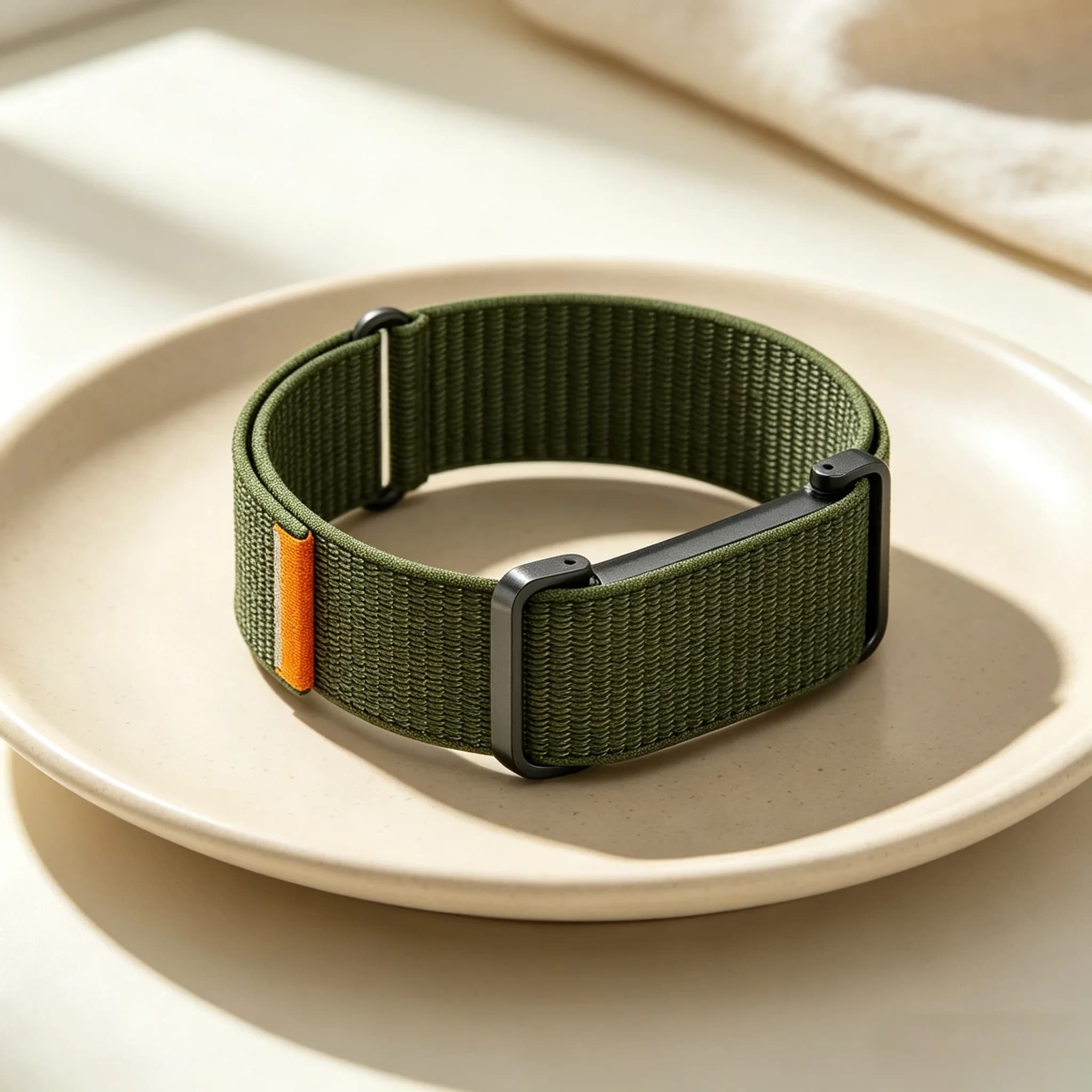 Nylon Loop Strap for FitbitAir Smartwatch Wristband Sport Breathable Bracelet Correa+Metal Case Protective For Google Fitbit AIR