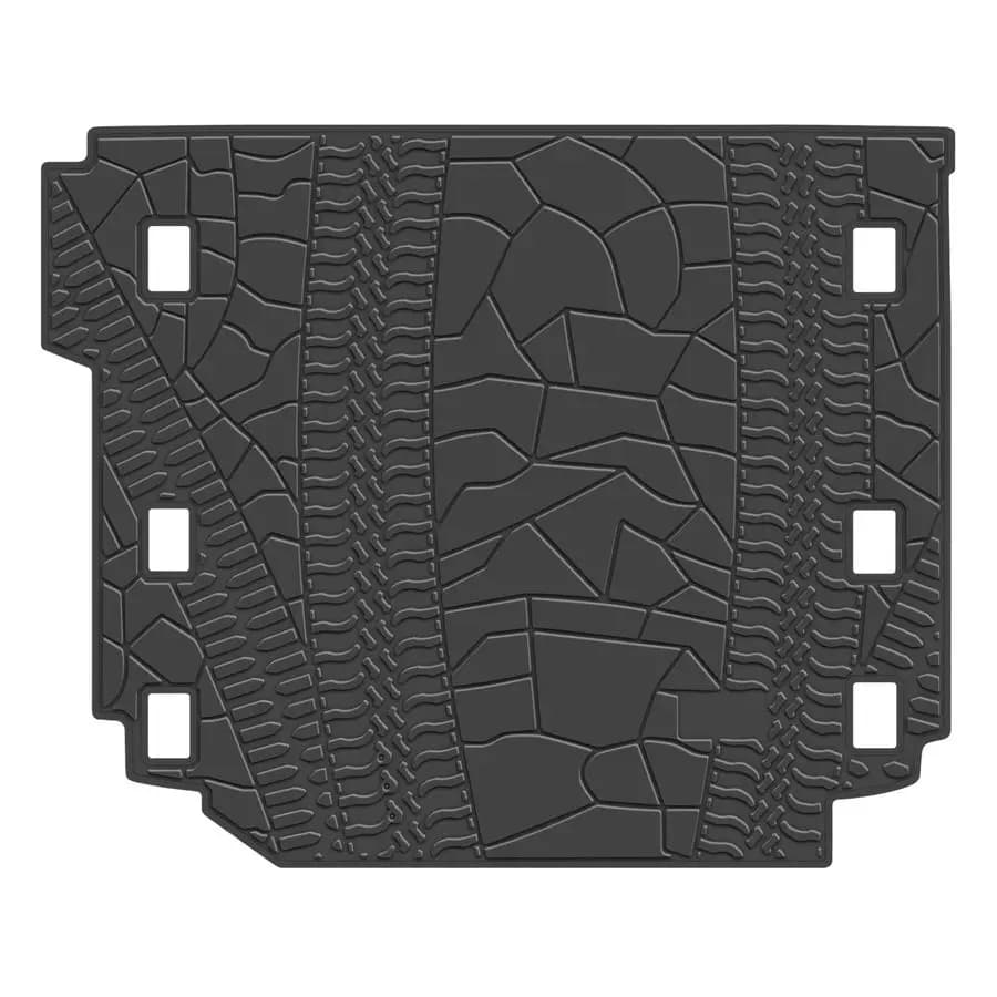 Customized Jeep Wrangler JL 4x4 Door Sahara Rubicon 2018-2025 2026, Rubber Baggage Mats for All Seasons with Subwoofer Reinforced