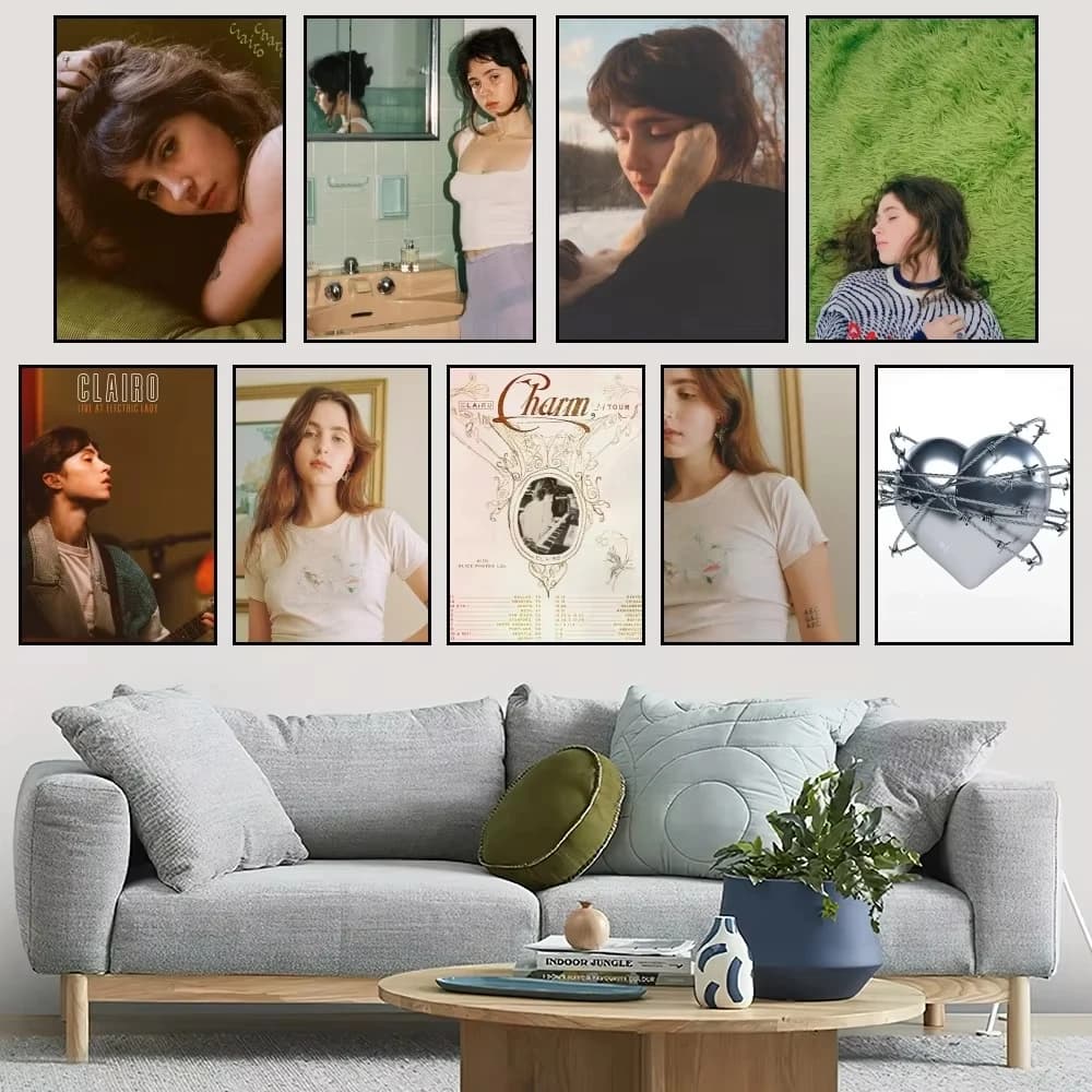 Singer C-Clairo Charm P Poster Home Bar Coffee House Decor Aesthetic Art Wall Painting Stickers Indoor
