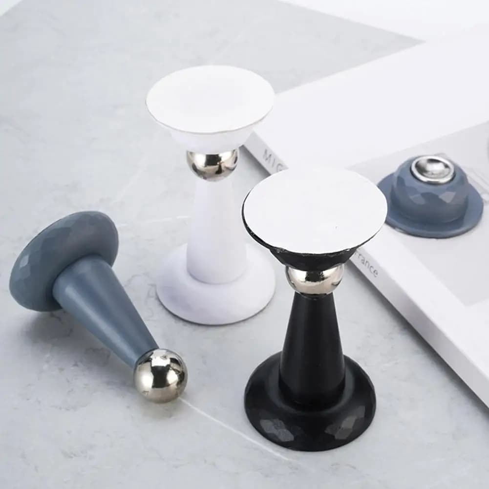 Fermaporta in acciaio Fermaporta magnetico per bagno Supporto da parete per pavimento resistente Hardware per porta antivento