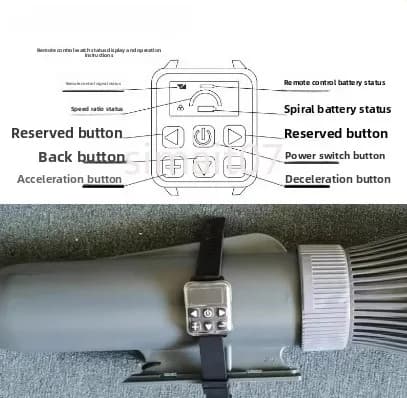Propulsore elettrico per paddle board – Motore brushless da 500 W per booster subacqueo per kayak e tavola da surf