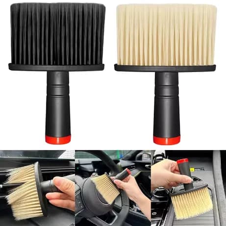 Cleaning brush for car details, soft brush for cleaning air conditioning vents, cleaning tool for car cracks and cracks.