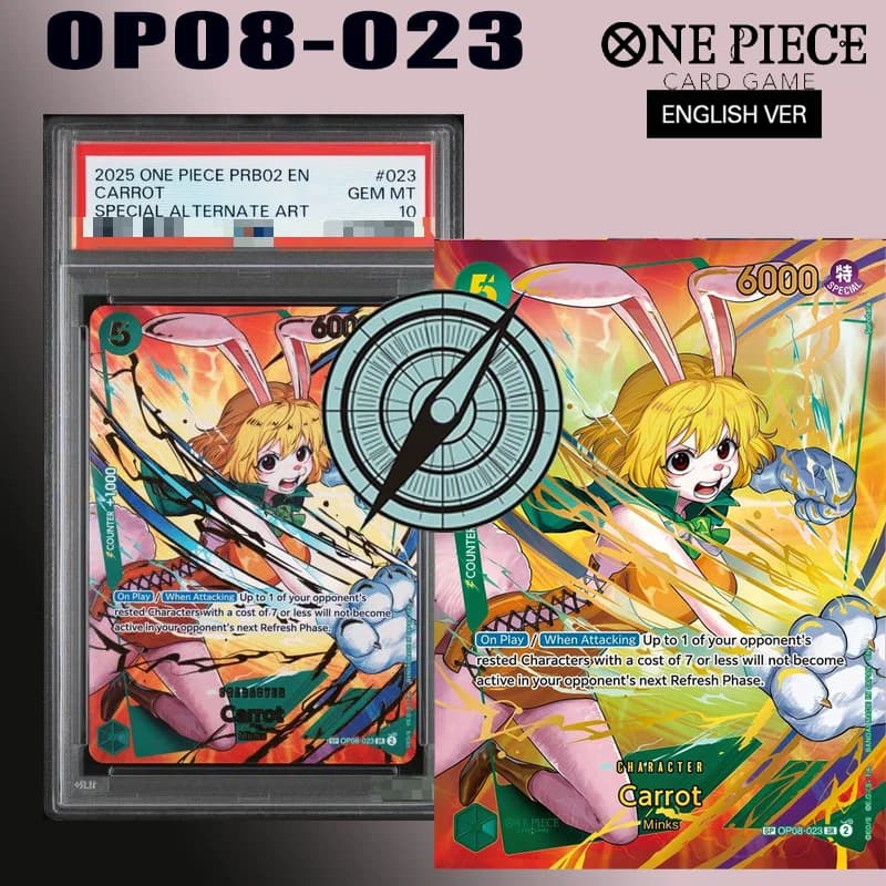 DIY 2025 One Piece PRB02 - Premium Booster - One Piece Card The Best - Vol.2 # 023 Carrot Special Collezione di Carte Anime con Arte Alternativa