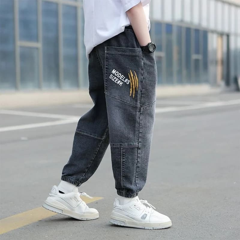 Jeans da bambino larghi - Pantaloni da bambino primavera autunno per ragazzi, pantaloni in denim oversize alla moda per ragazzi 2025