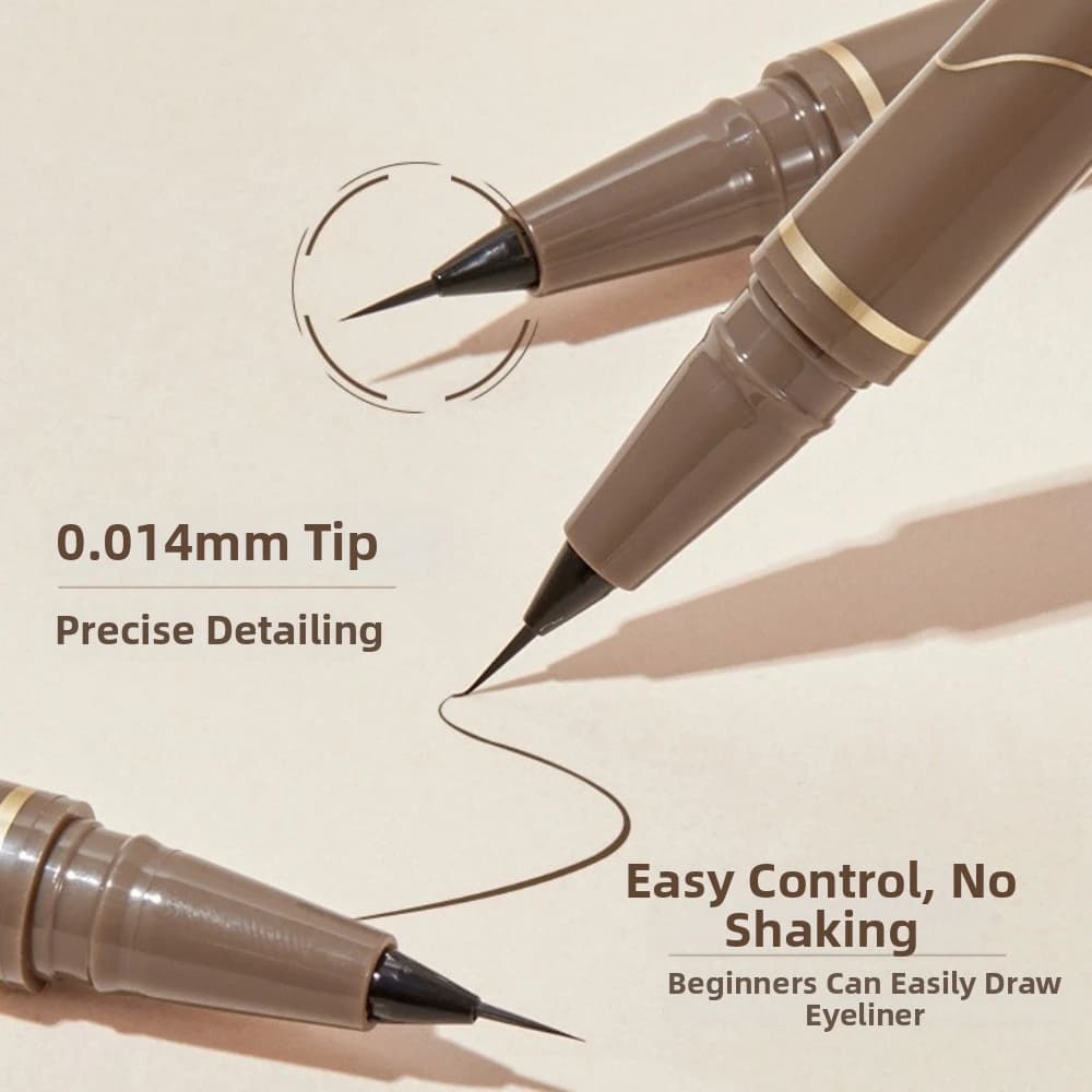 Nuovo Eyeliner Liquido Super Sottile ad Asciugatura Rapida, Impermeabile, a Lunga Durata, Strumento per il Trucco Occhi Quotidiano
