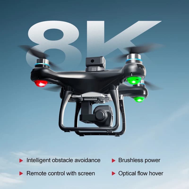 Bexine Nuovo Z3 GPS Drone con schermo da 4,3 pollici 5G WIFI FPV Professionale Doppia fotocamera HD 8K Brushless pieghevole RC Quadcopter