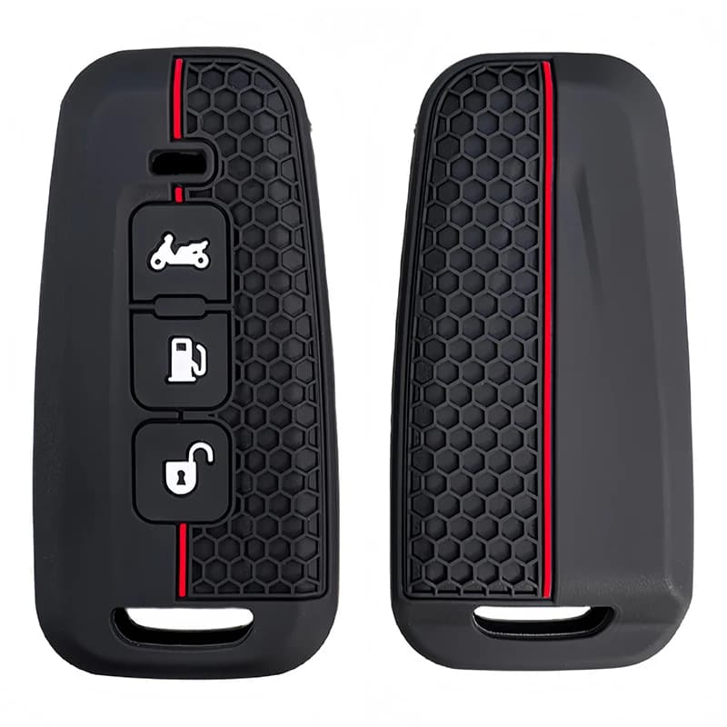 Custodia per chiave moto in silicone per Piaggio Beverly 400 Beverly400 Cover remota Shell Portachiavi Fob Accessori