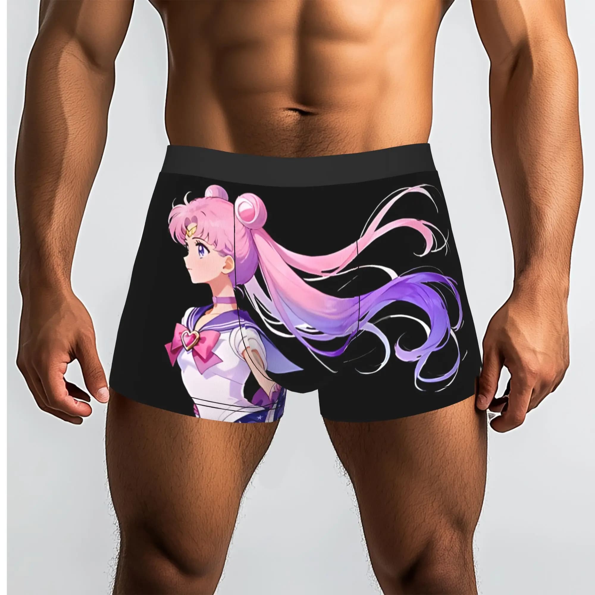 Magical Sailor Girl Bandai Sailor Moon Mutande traspiranti Mutande da uomo Comodi pantaloncini boxer