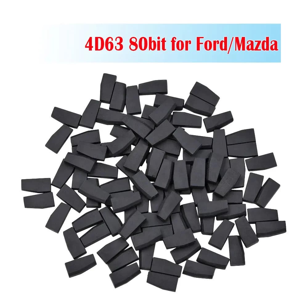10 pz Blank Ceramica Transponder Chip 4D63 40/80bit ID63 ID83 TP33 Chiave Dell'automobile Chip per Ford Mazda Lincoln Auto Chiave A Distanza accessori