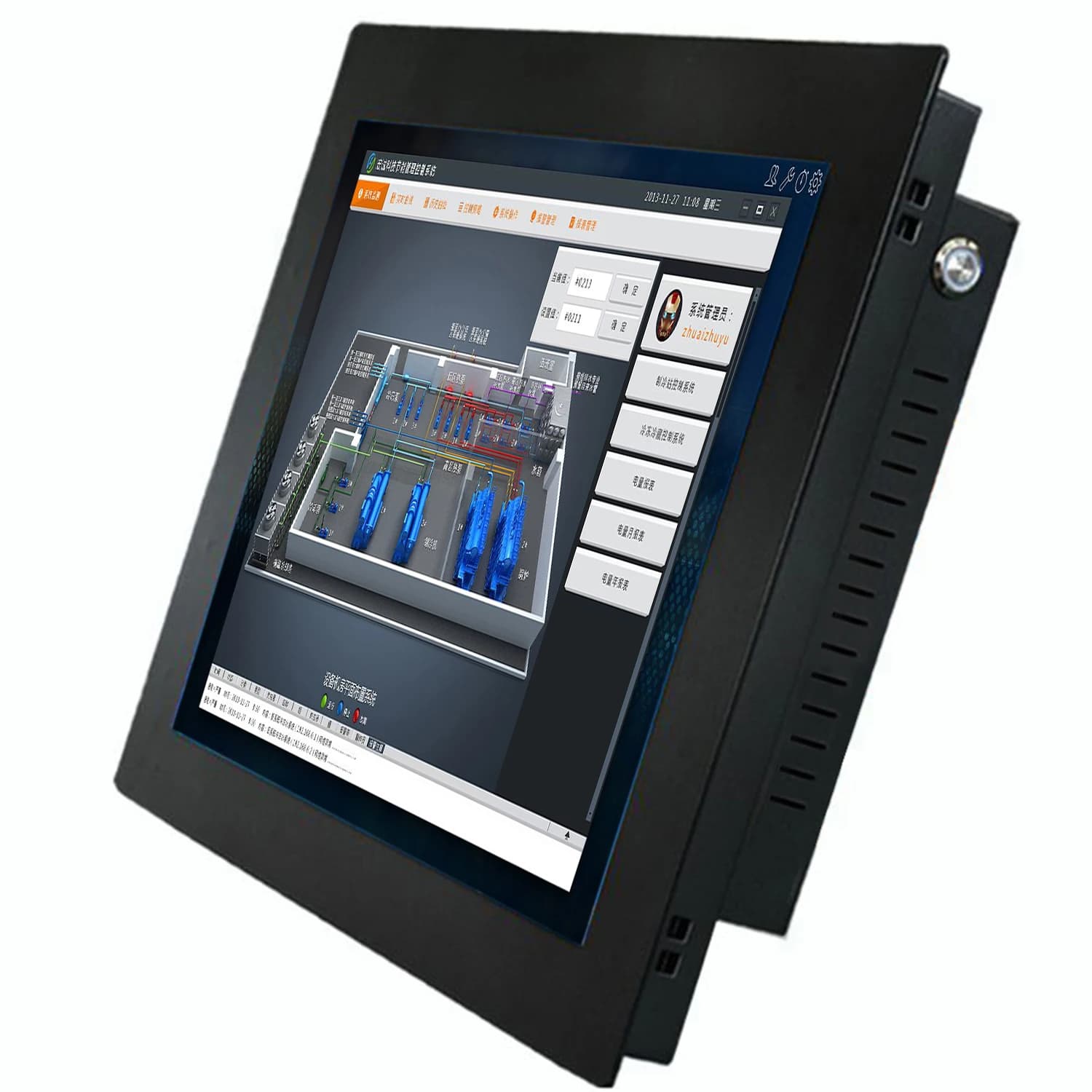 17 19 Computer industriale tutto in uno da 21,5 pollici con pannello touch screen resistivo per tablet pc wifi integrato rs232 com per win10 pro