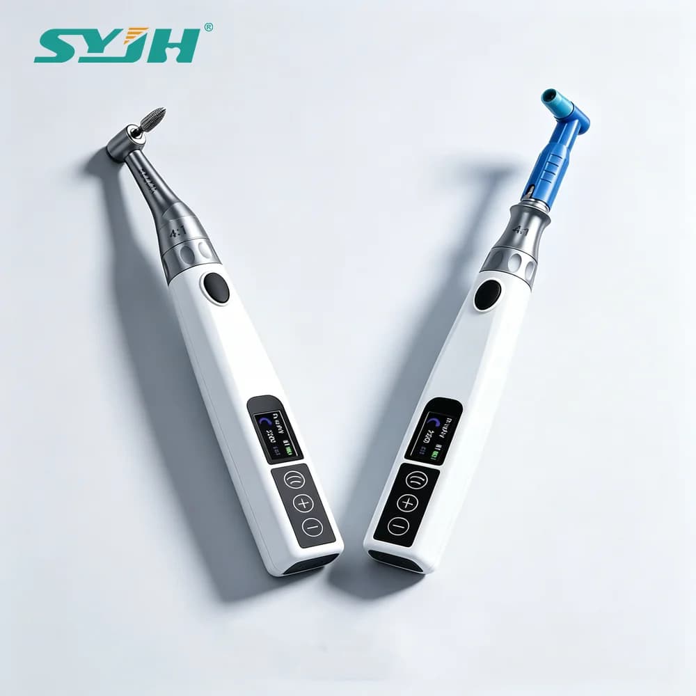 Manipolo Elettrico Senza Fili SYJH per Igiene Dentale, 200-4000 RPM, Macchina Lucidatrice 4:1 per Lucidatura e Sbiancamento delle Superfici Dentali