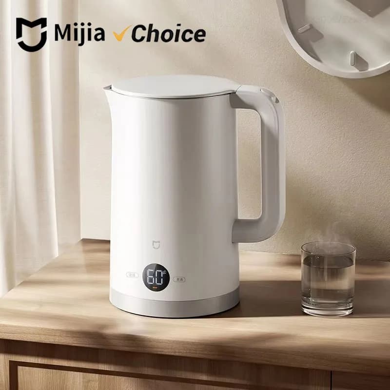 Bollitore Elettrico Mijia a Temperatura Costante 3 con Spegnimento Automatico, Acciaio Inossidabile 316L, 1800W, Riscaldamento Rapido per Casa