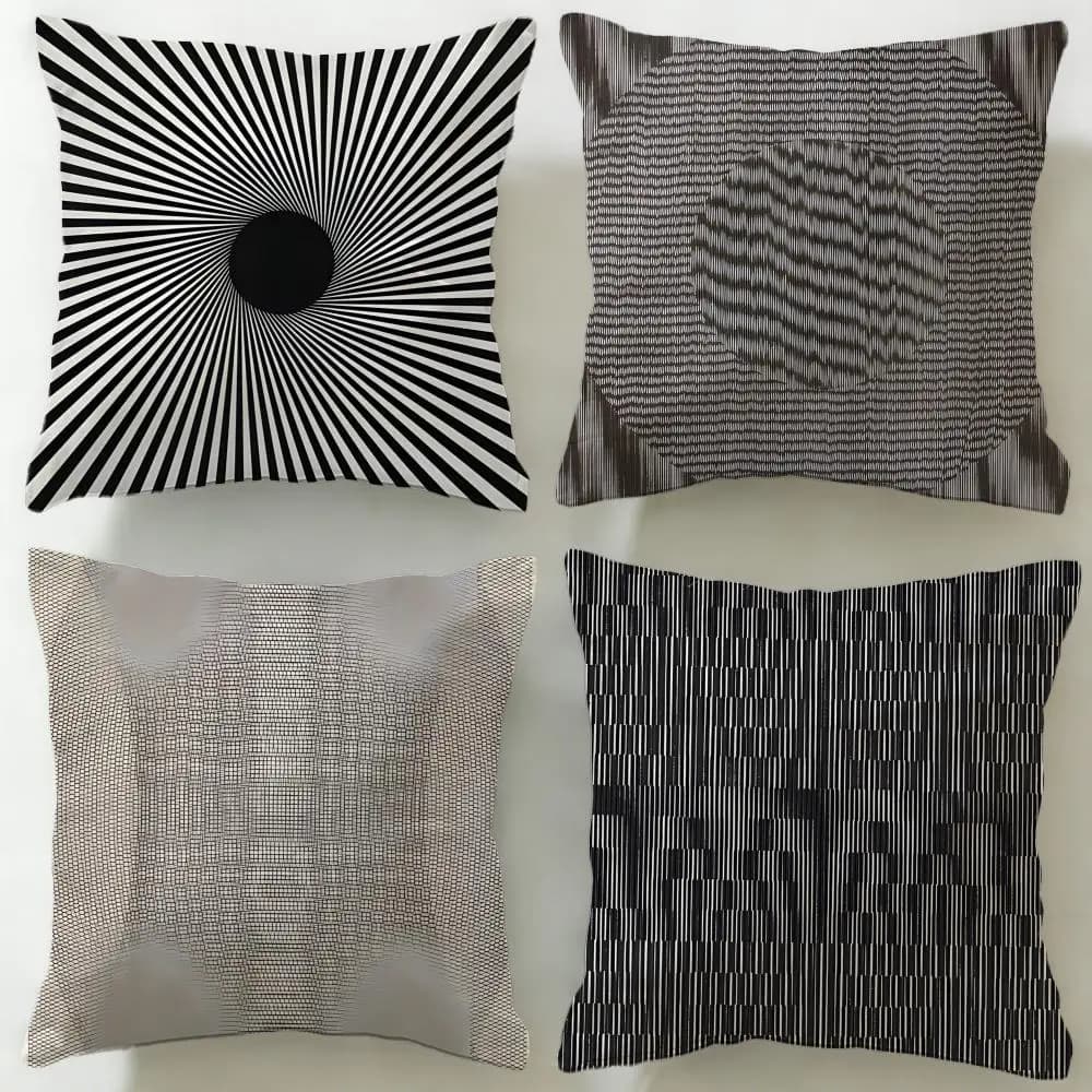 Federa per cuscino classica dell'artista Ludwig Wilding, morbida e facile da lavare, versatile per divano, letto, viaggi e ufficio