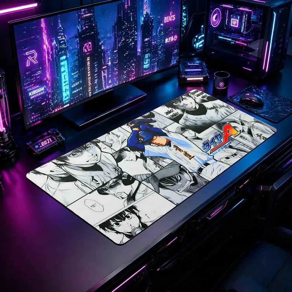 Tappetino per Mouse da Gaming AAce of Diamond, Tappetino XXL Grande per Scrivania, Antiscivolo in Gomma, Mousepad Esteso per PC e Laptop