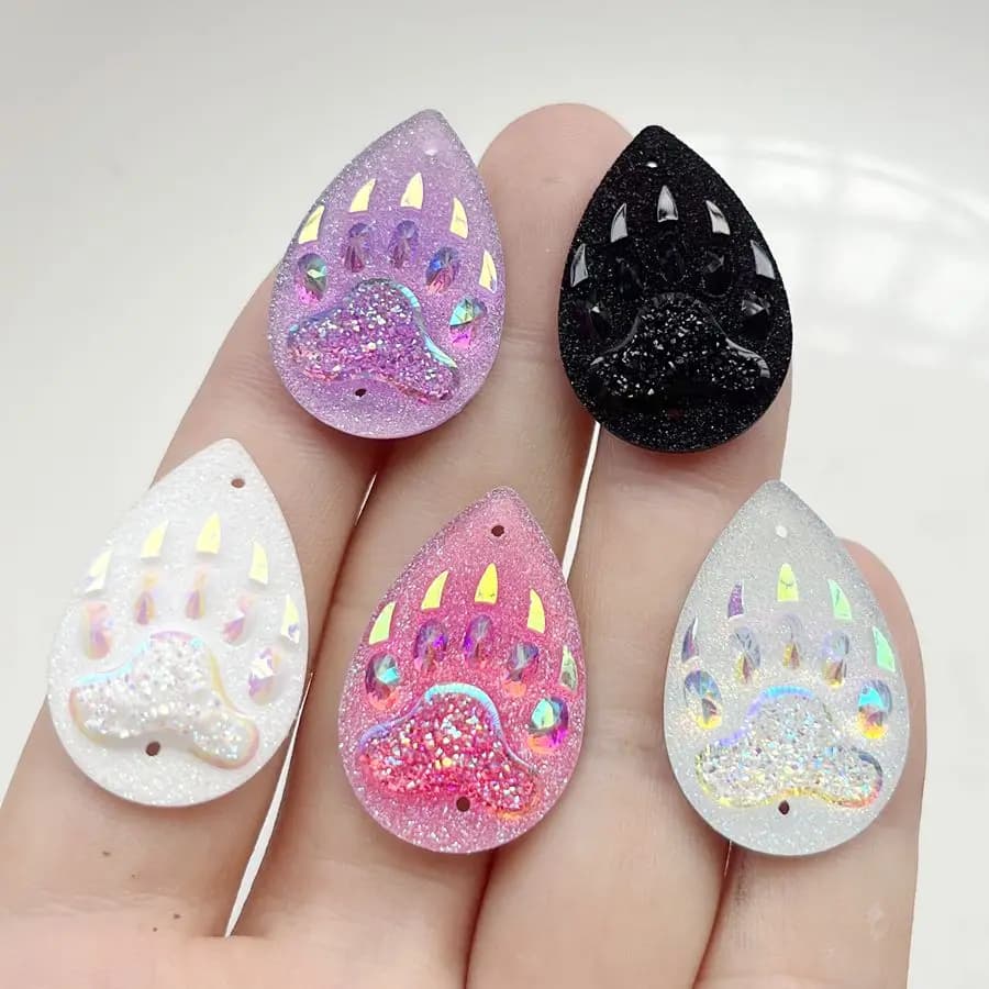 10 bellissimi kit per scrapbooking con strass Waterdrop color AB per gioielli fai da te e decorazioni di abbigliamento