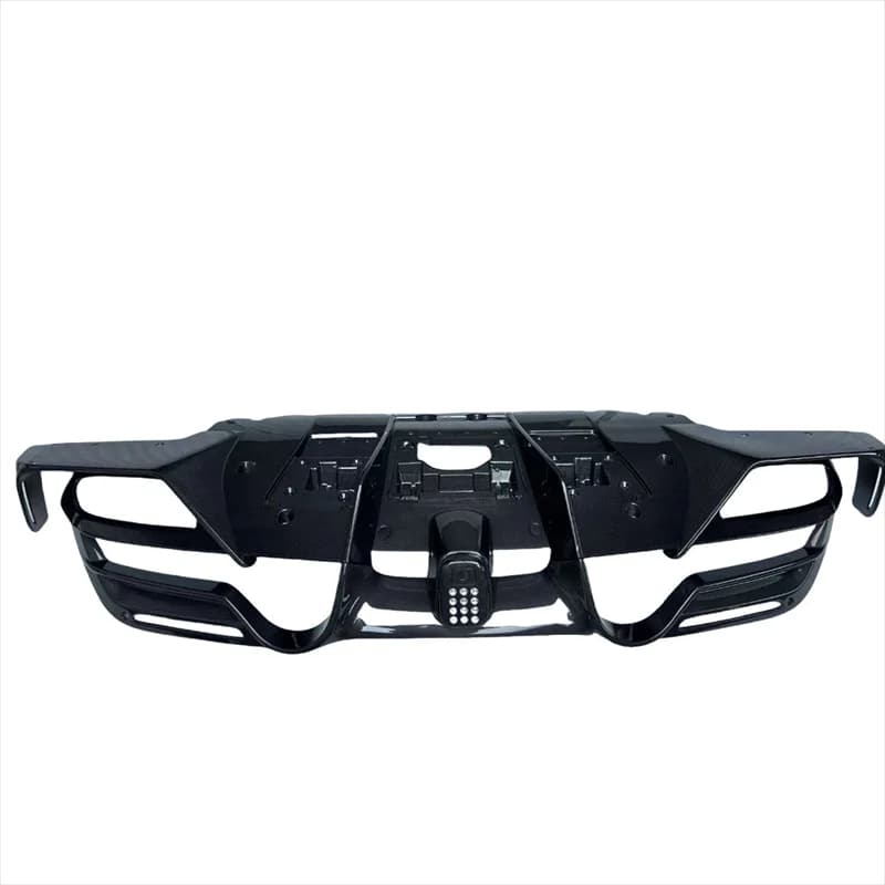 Labbro diffusore posteriore per paraurti auto in vera fibra di carbonio a secco per diffusore posteriore in carbonio stile Ferrari F8 M
