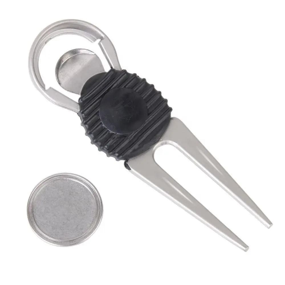 Anti-slip Golf Ball Marker Fork Zinc Alloy Easy to use Golf Divot Tool Lightweight Corrosion-resistant Golf Divot Repair