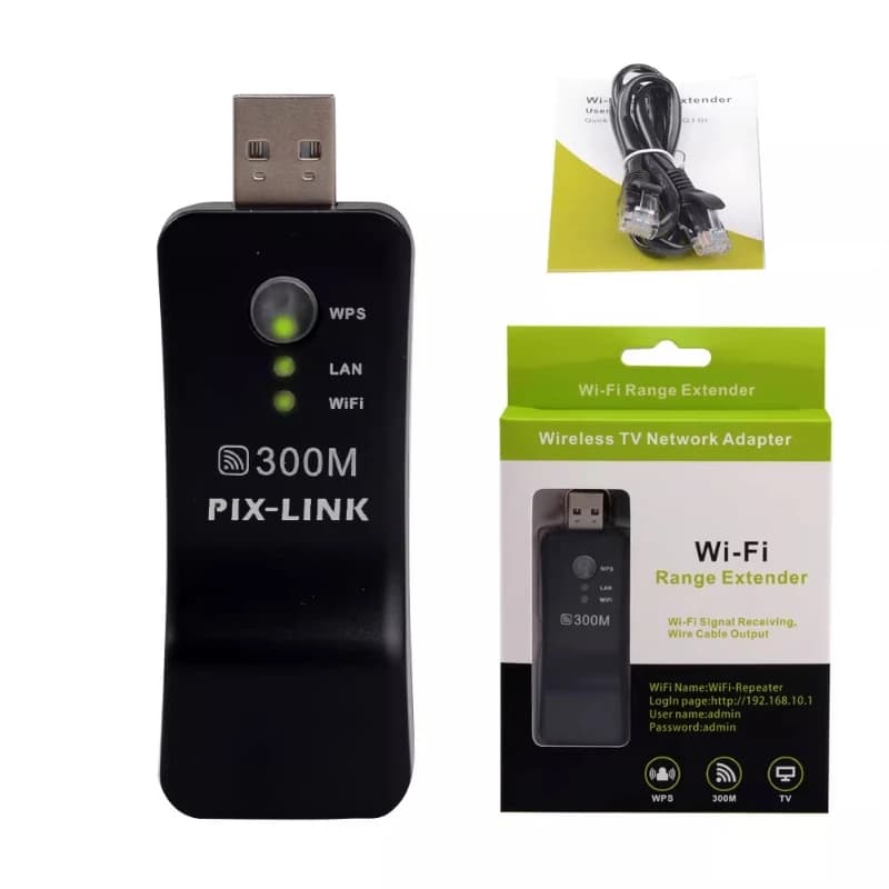 Ripetitore WiFi USB, Amplificatore di Segnale, Adattatore Wireless/Cablato RJ45