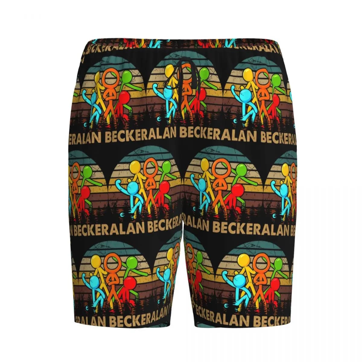 Custom Retro Love Animatiors Alan Design Becker Shorts Sleeping Pants Men Pajama Pants Lounge Sleep Sleepwear Bottoms